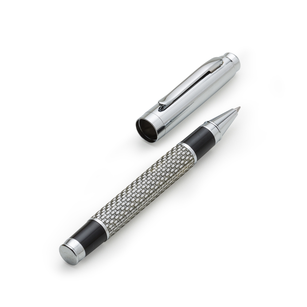 Caneta Metal Roller Couro