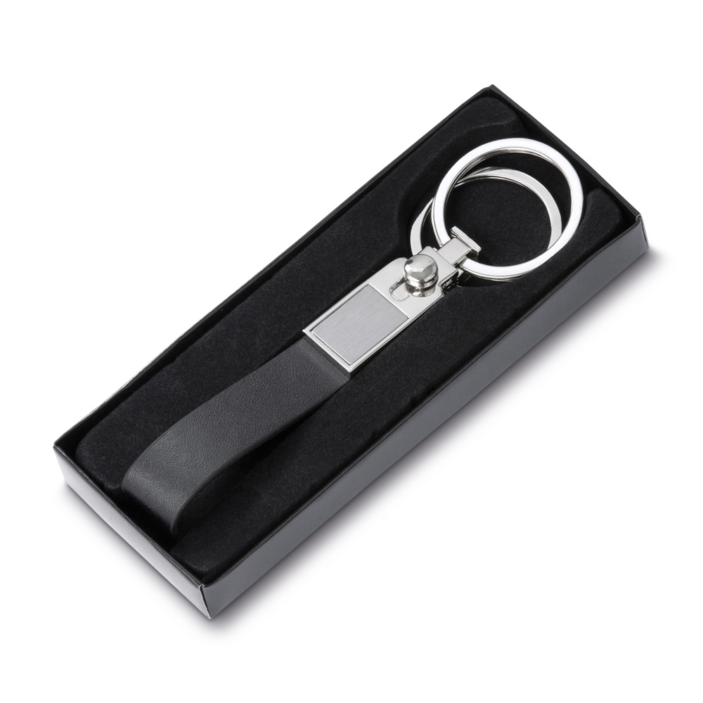 Chaveiro Metal com Couro