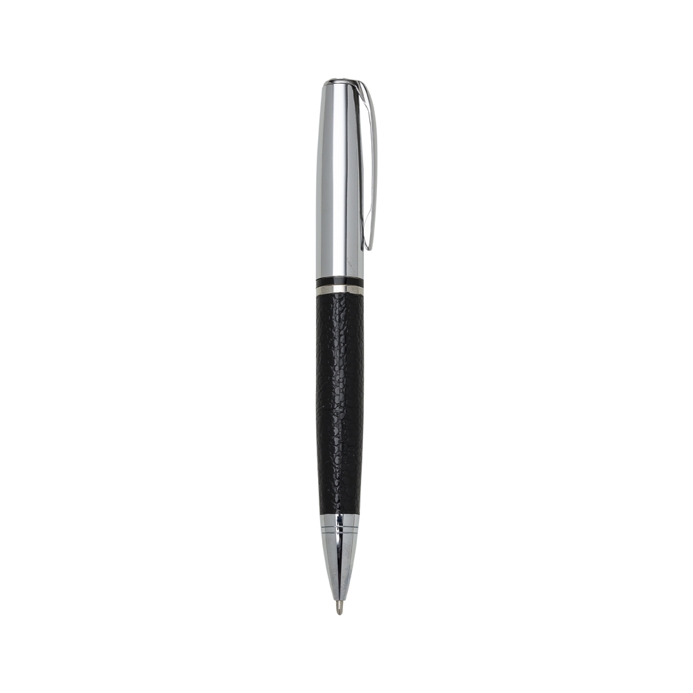 Caneta Metal com Couro