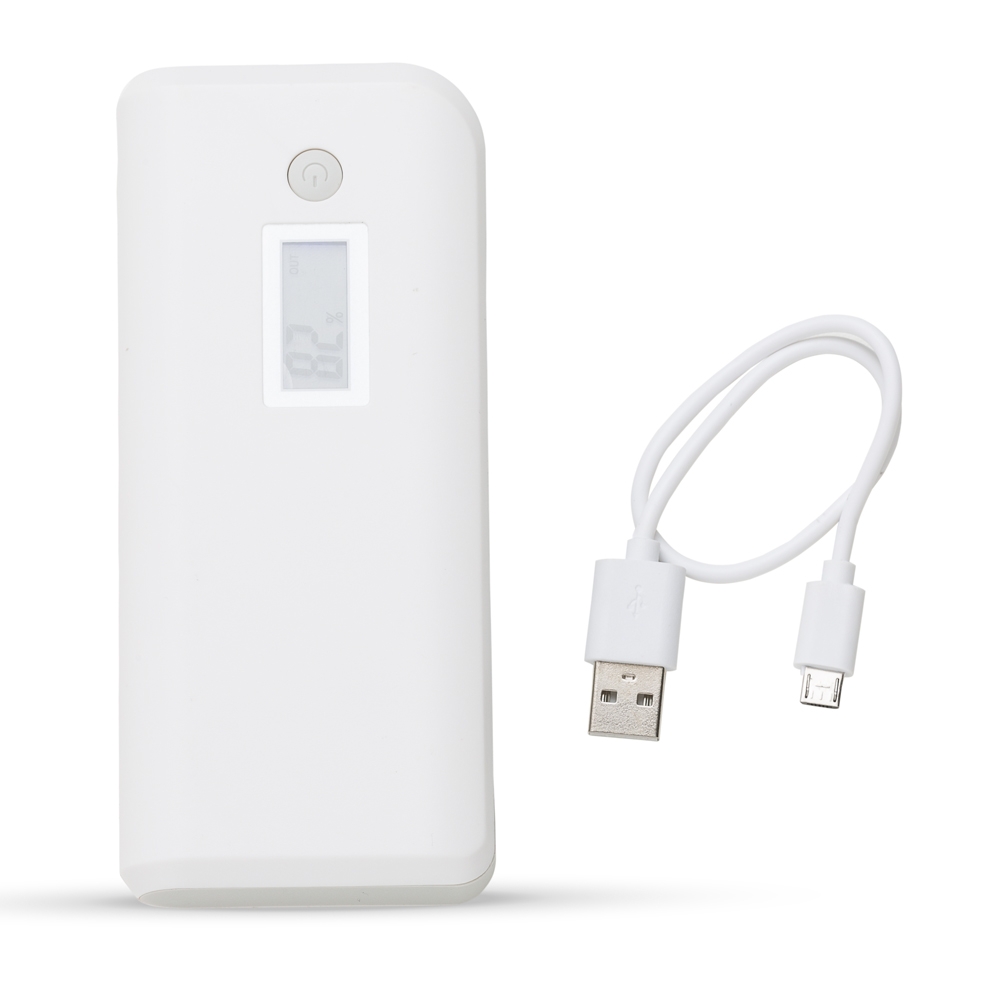 Powerbank Plástico com Lanterna