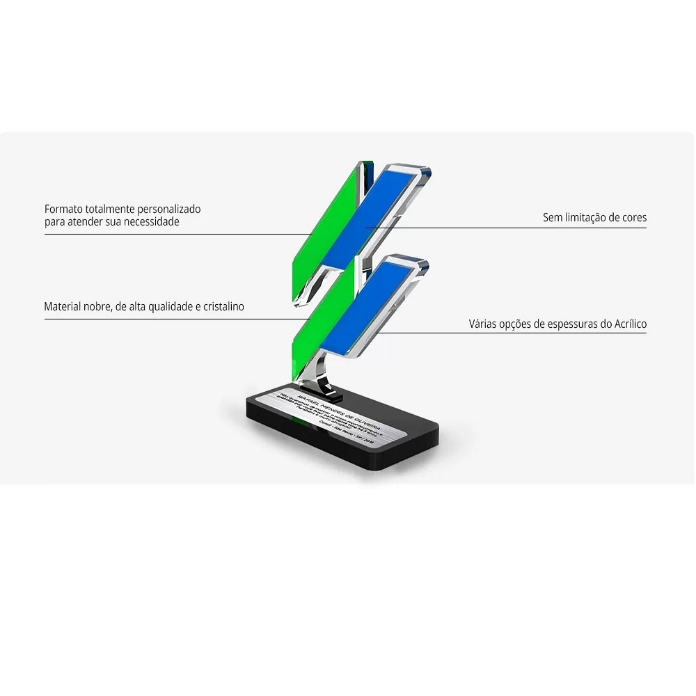 TROFÉU EM ACRILICO