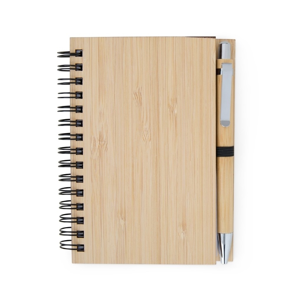 Caderno de Bambu com Caneta-05134