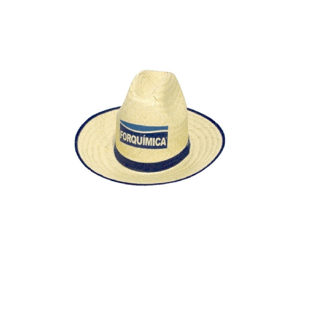 Chapéu de palha com viés-CHAPEU PALHA