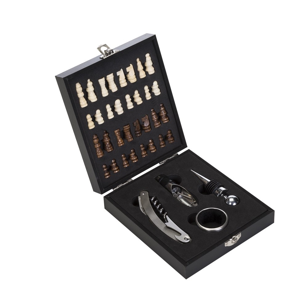 Kit Vinho Xadrez 4 peças-12046