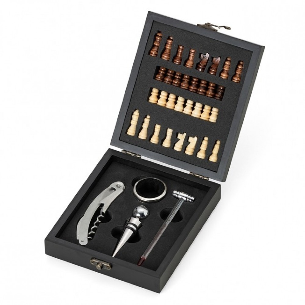 Kit Vinho Xadrez 4 peças-14632